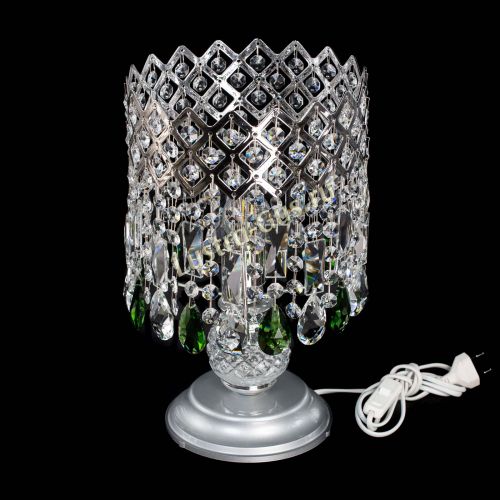 Настольная лампа Корона №1 зеленая в Кирове Гусь Хрустальный