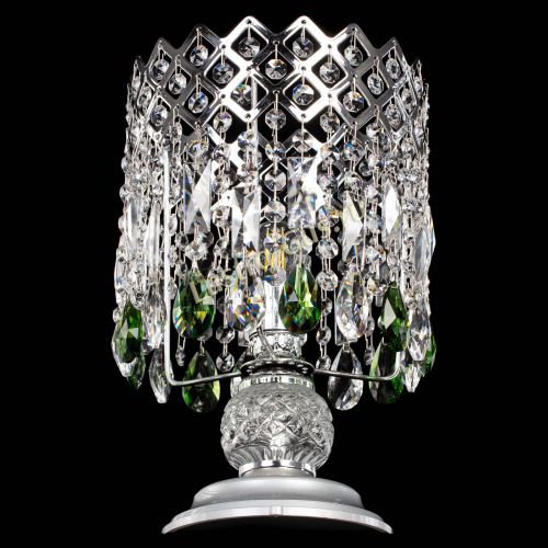 Настольная лампа Корона №1 зеленая в Кирове Гусь Хрустальный