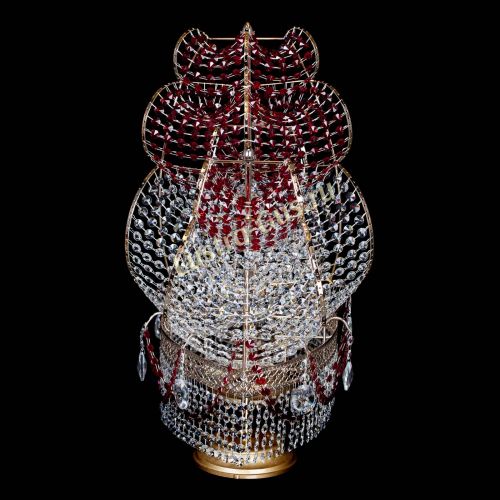 Настольная лампа Корвет № 2 Венеция красный в Кирове Гусь Хрустальный