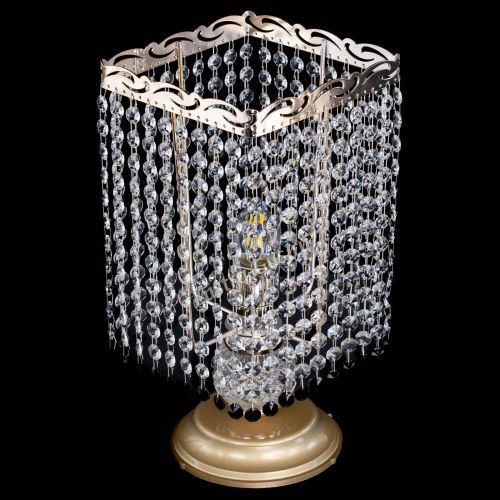 Настольная лампа Квадрат оптикон №1 черная в Кирове Гусь Хрустальный