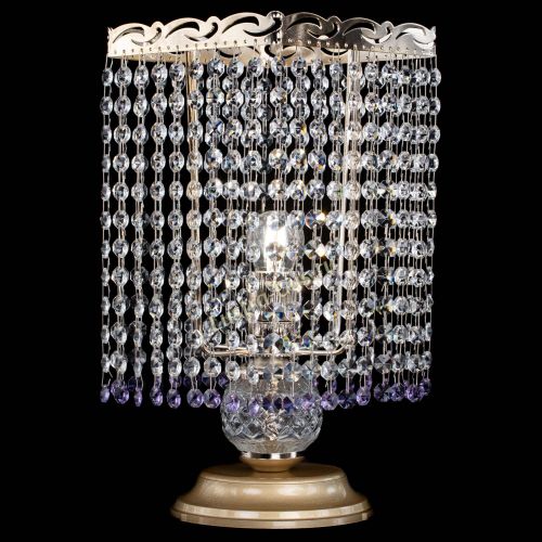 Настольная лампа Квадрат оптикон №1 фиолетовая в Кирове Гусь Хрустальный
