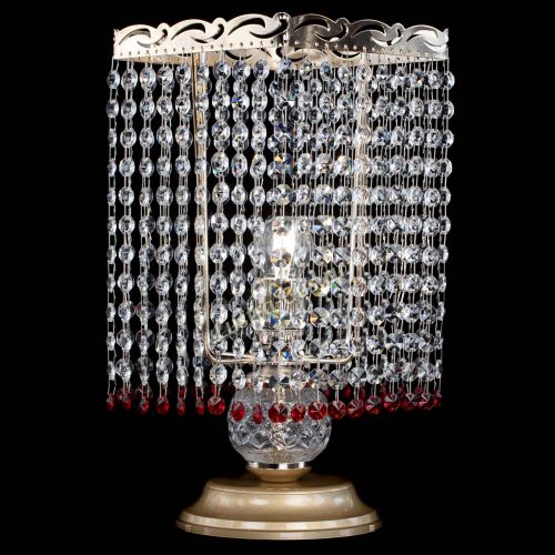 Настольная лампа Квадрат оптикон №1 красная в Кирове Гусь Хрустальный