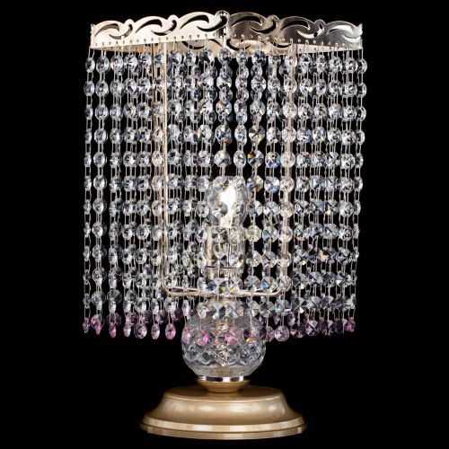 Настольная лампа Квадрат оптикон №1 розовая в Кирове Гусь Хрустальный