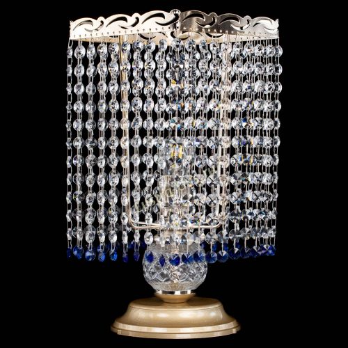 Настольная лампа Квадрат оптикон №1 синяя в Кирове Гусь Хрустальный