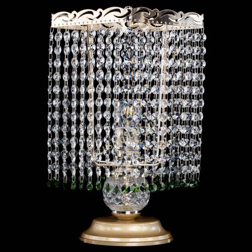 Настольная лампа Квадрат оптикон №1 зеленая в Кирове Гусь Хрустальный