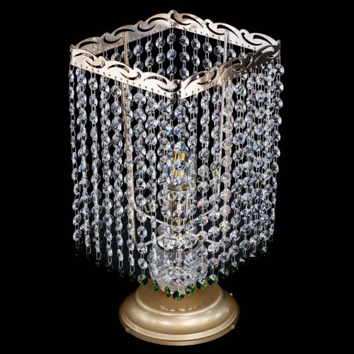 Настольная лампа Квадрат оптикон №1 зеленая в Кирове Гусь Хрустальный