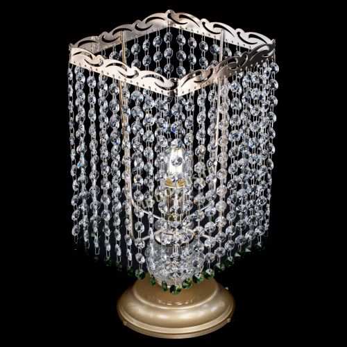 Настольная лампа Квадрат оптикон №1 зеленая в Кирове Гусь Хрустальный