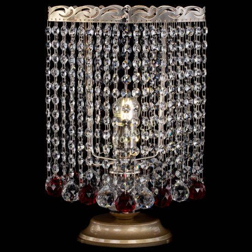 Настольная лампа Квадрат шар красная в Кирове Гусь Хрустальный