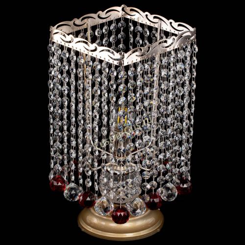 Настольная лампа Квадрат шар красная в Кирове Гусь Хрустальный