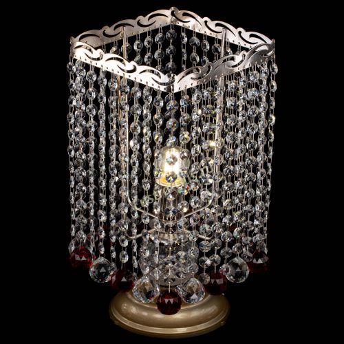 Настольная лампа Квадрат шар красная в Кирове Гусь Хрустальный