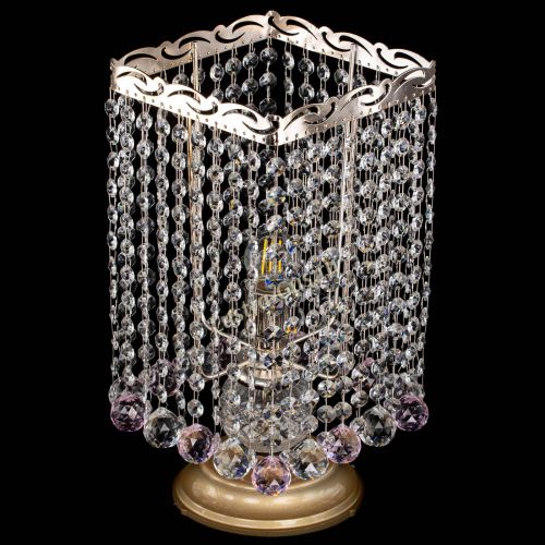 Настольная лампа Квадрат шар розовая в Кирове Гусь Хрустальный