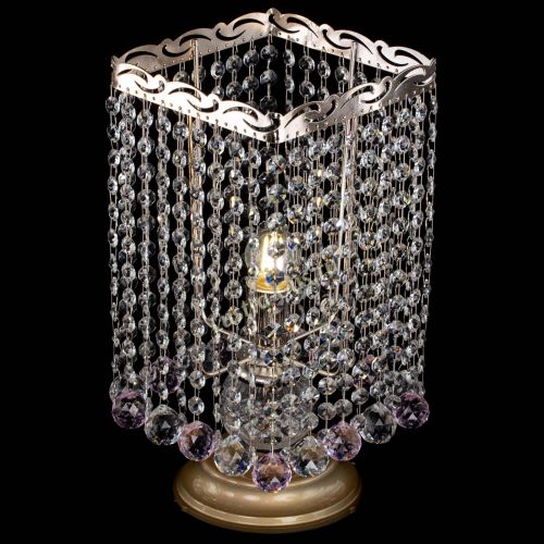 Настольная лампа Квадрат шар розовая в Кирове Гусь Хрустальный