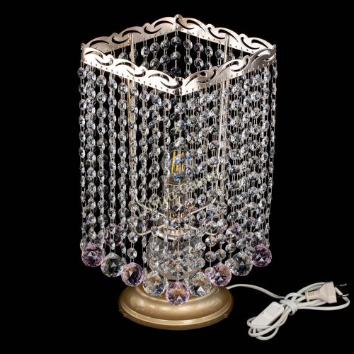 Настольная лампа Квадрат шар розовая в Кирове Гусь Хрустальный