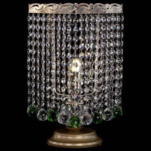 Настольная лампа Квадрат шар зеленая в Кирове Гусь Хрустальный