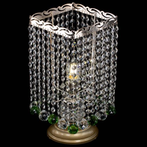 Настольная лампа Квадрат шар зеленая в Кирове Гусь Хрустальный