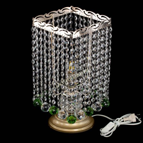Настольная лампа Квадрат шар зеленая в Кирове Гусь Хрустальный