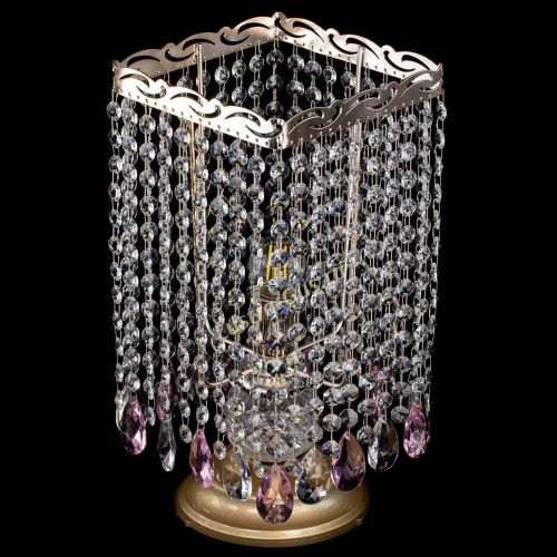 Настольная лампа Квадрат журавлик розовая в Кирове Гусь Хрустальный