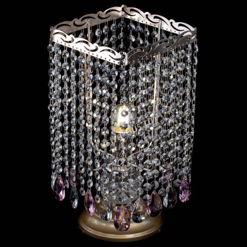 Настольная лампа Квадрат журавлик розовая в Кирове Гусь Хрустальный