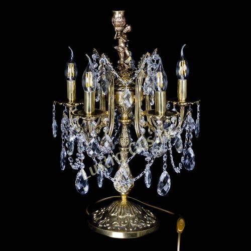 Бронзовая настольная лампа Луиза №5/2 баден в Кирове Гусь Хрустальный