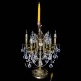 Бронзовая настольная лампа Луиза №5/2 шар в Кирове