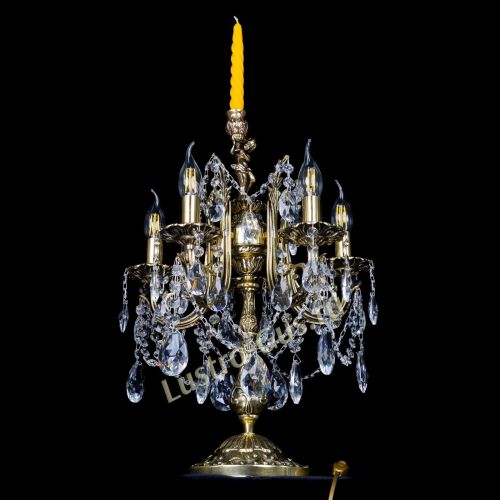 Бронзовая настольная лампа Луиза №5/2 журавлик в Кирове Гусь Хрустальный