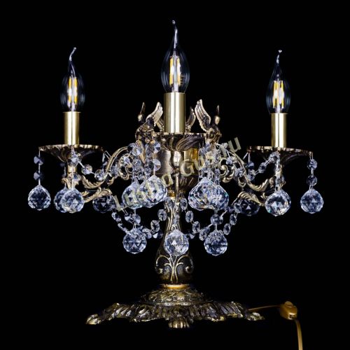 Бронзовая настольная лампа Муза №3 шар в Кирове Гусь Хрустальный