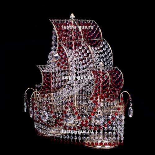 Настольная лампа Корвет №1 - 2 лампы цветная в Кирове Гусь Хрустальный