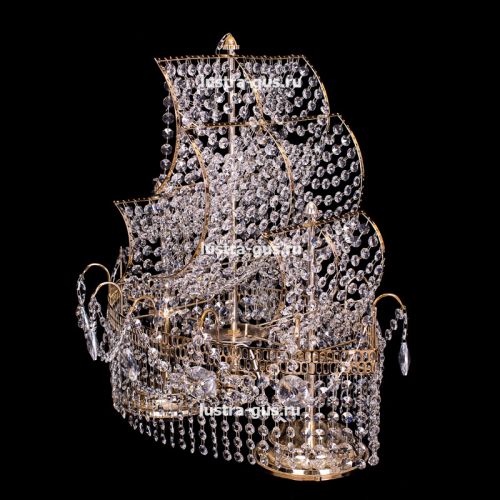 Настольная лампа Корвет №1 - 2 лампы цветная в Кирове Гусь Хрустальный