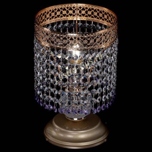 Настольная лампа Венеция №1 мини фиолетовая в Кирове Гусь Хрустальный