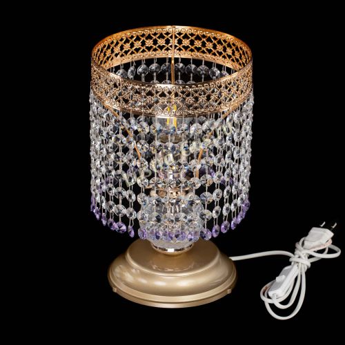 Настольная лампа Венеция №1 мини фиолетовая в Кирове Гусь Хрустальный