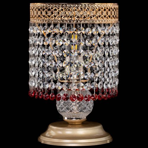 Настольная лампа Венеция №1 мини красная в Кирове Гусь Хрустальный