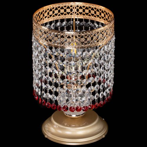 Настольная лампа Венеция №1 мини красная в Кирове Гусь Хрустальный