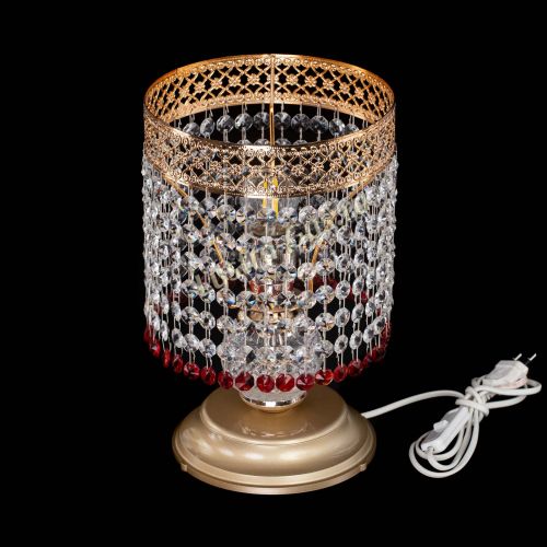 Настольная лампа Венеция №1 мини красная в Кирове Гусь Хрустальный