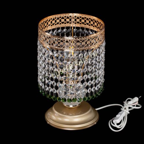 Настольная лампа Венеция №1 мини зеленая в Кирове Гусь Хрустальный