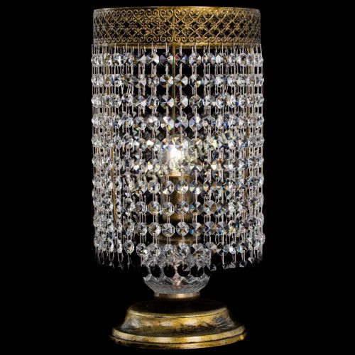 Настольная лампа Венеция оптикон №1 бронза черная в Кирове Гусь Хрустальный