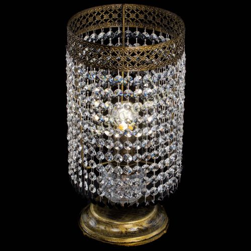 Настольная лампа Венеция оптикон №1 бронза черная в Кирове Гусь Хрустальный