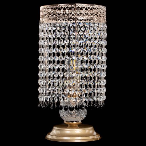 Настольная лампа Венеция оптикон №1 черная в Кирове Гусь Хрустальный