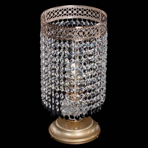 Настольная лампа Венеция оптикон №1 черная в Кирове Гусь Хрустальный