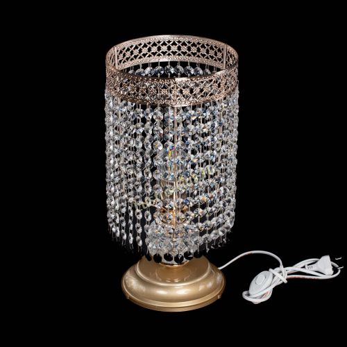 Настольная лампа Венеция оптикон №1 черная в Кирове Гусь Хрустальный