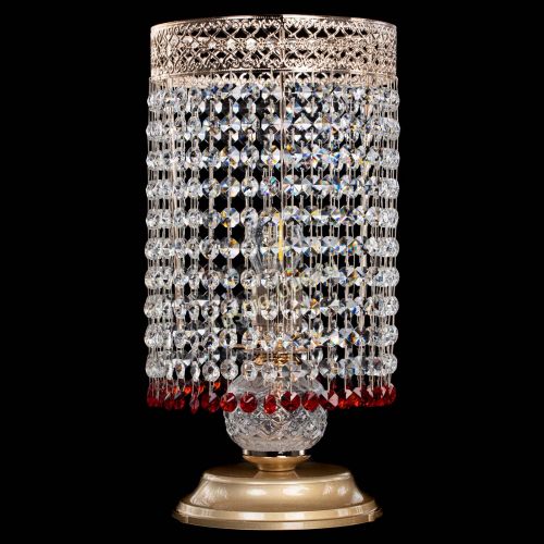 Настольная лампа Венеция оптикон №1 красная в Кирове Гусь Хрустальный