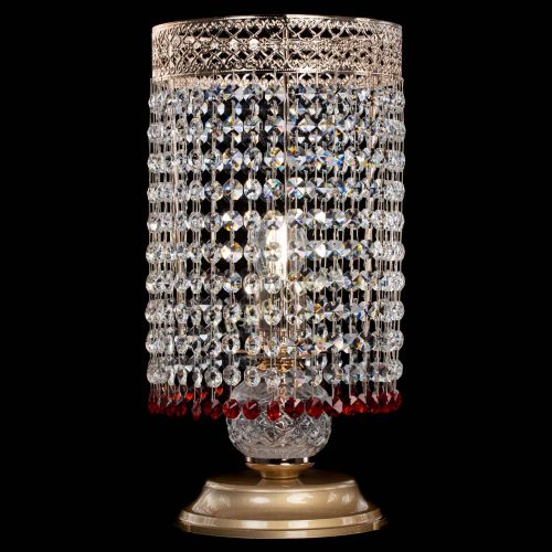 Настольная лампа Венеция оптикон №1 красная в Кирове Гусь Хрустальный