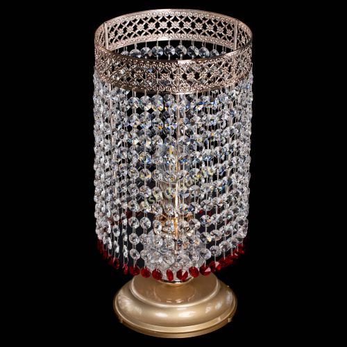 Настольная лампа Венеция оптикон №1 красная в Кирове Гусь Хрустальный