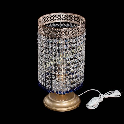 Настольная лампа Венеция оптикон №1 синяя в Кирове Гусь Хрустальный