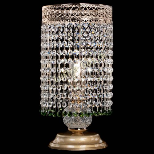 Настольная лампа Венеция оптикон №1 зеленая в Кирове Гусь Хрустальный