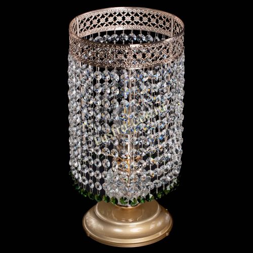 Настольная лампа Венеция оптикон №1 зеленая в Кирове Гусь Хрустальный