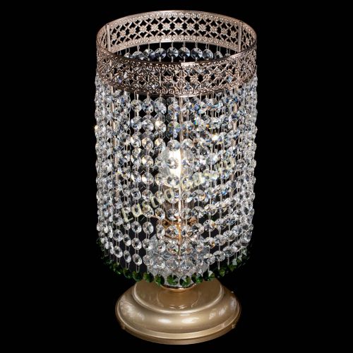 Настольная лампа Венеция оптикон №1 зеленая в Кирове Гусь Хрустальный