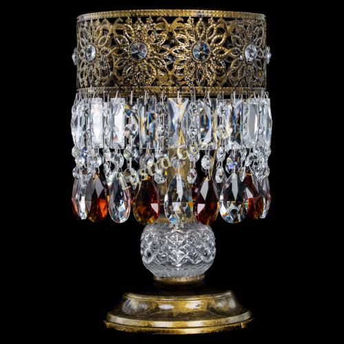 Настольная лампа Восток с пластинками под бронзу Чайная в Кирове Гусь Хрустальный