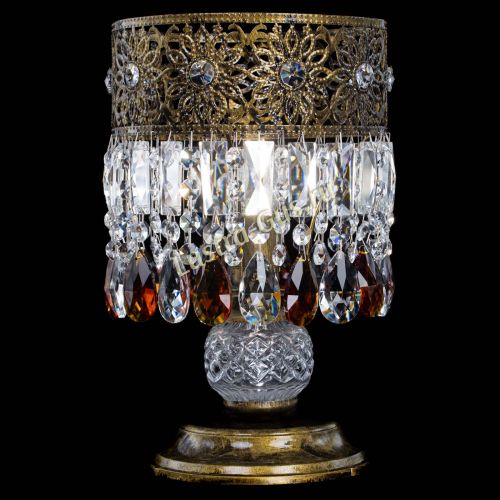 Настольная лампа Восток с пластинками под бронзу Чайная в Кирове Гусь Хрустальный