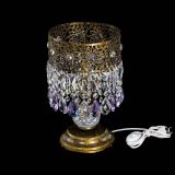 Настольная лампа Восток с пластинками под бронзу Фиолетовая в Кирове