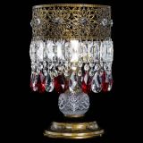 Настольная лампа Восток с пластинками под бронзу Красная в Кирове